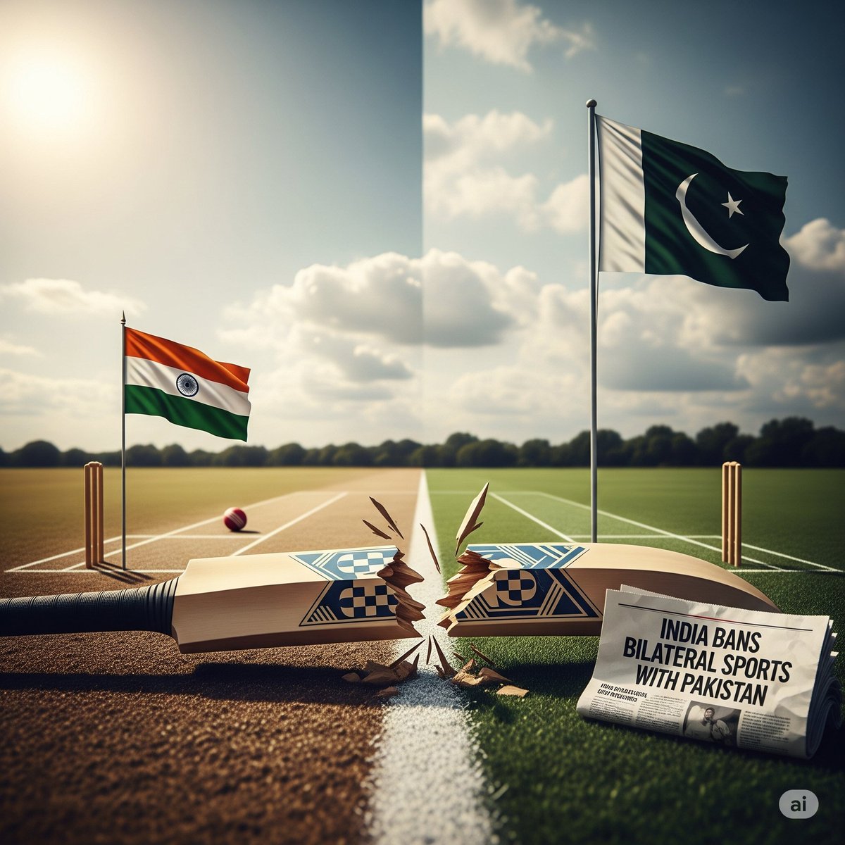 🚨 India Bans Bilateral Sports with Pakistan Over Escalating Tensions 🚨
India has officially banned all bilateral sports ties with Pakistan 🇮🇳❌🇵🇰 following the recent rise in tensions, including the Pahalgam terror attack.⚡ No cricket, no hockey, no direct matches between the