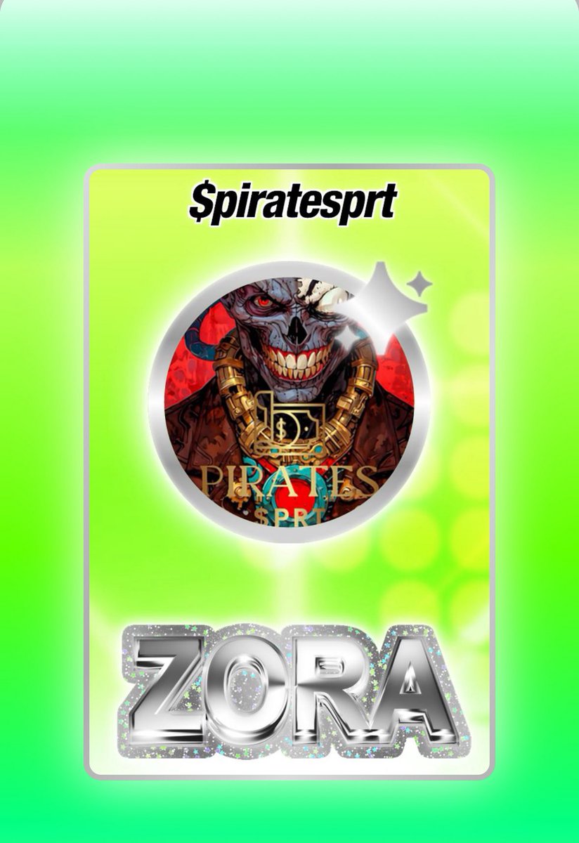 PrtPirates's tweet image. It is really time to say something ..
#Pirate $PRT now joined @zora 🤝

The first video is up let’s check what I’ve posted on #zora 

zora.co/piratesprt

To make #History and create #Revolution 

Let’s build #community #Ton #eth #base #blockchain #LaCasaDeLosFamososMx