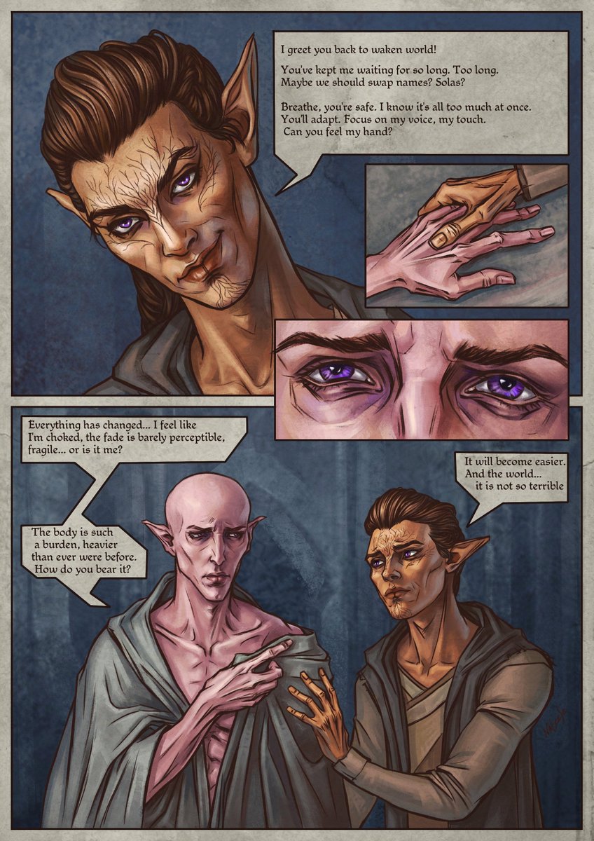 nateese_art's tweet photo. I tried to keep up with the rhythm and lost. In my defense, English is not my first language.
#solas #felassan #dreadwolf #dragonage #dragonagefanart #DAI #datv #da4 https://t.co/TpWicO8ItA