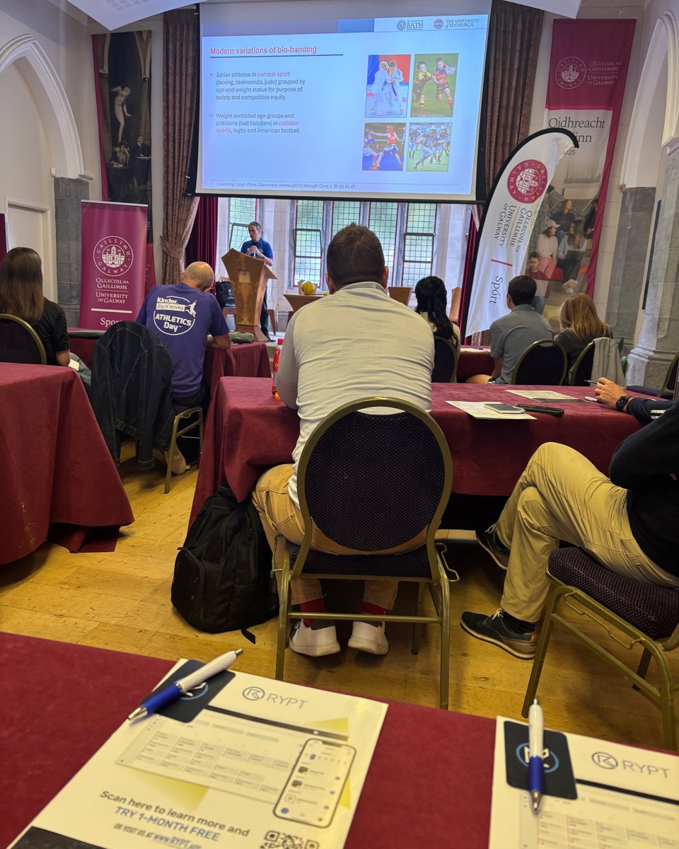 AppRYPT's tweet photo. Great few days at the Biological Maturity Symposium learning from some amazing practitioners and researchers at the forefront of growth and maturation. Thanks to @DeasunO and @unigalwaysport for bringing such a great event to Galway.
/
#RYPT #sportscience #athleticdevelopment https://t.co/r0ffFKQHPS
