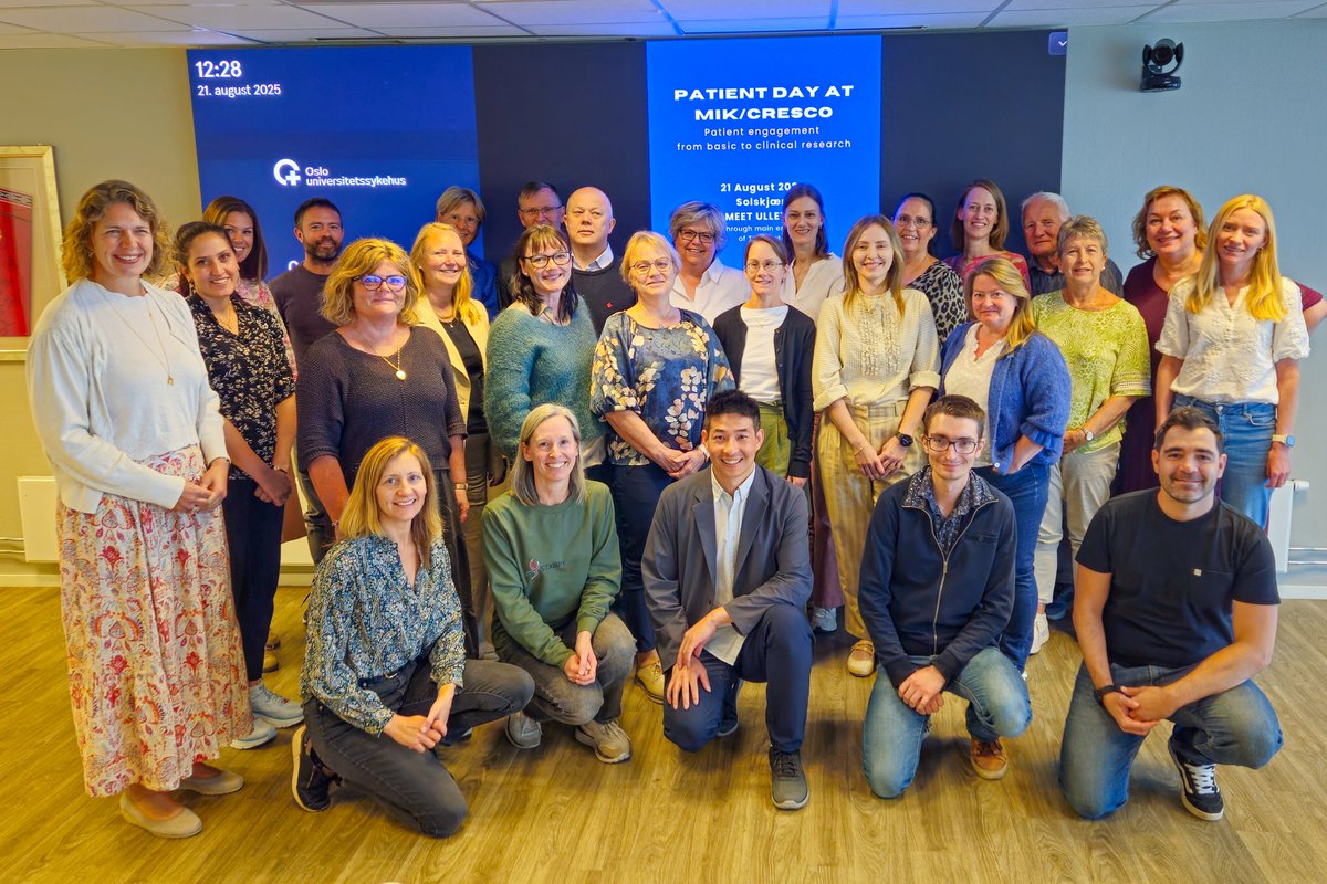 lorena_arranz's tweet photo. The first #Patient Day at MIK/CRESCO has been such an inspiring meeting. Thank you to all patient representatives &amp; advocates, researchers and associations for your valuable contributions. It is official💯, we will make this an annual event. @CRESCO_SFF_UiO https://t.co/R2eiU2Oqp9