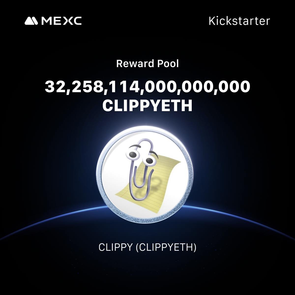 🔔 #MEXC New Listing <a href="/MEXC_Official/">MEXC</a>

🔹<a href="/CLIPPYXS/">CLIPPY📎COIIN</a> $CLIPPYETH

🔹Reward Pool 32,258,114,000,000,000

🔹TIME FOR MAKE IT UP SOON 10 MILLION MCAP