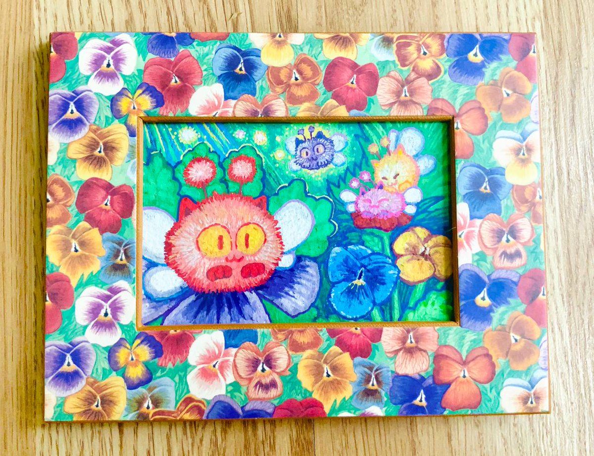 Mini painting on a thrifted frame