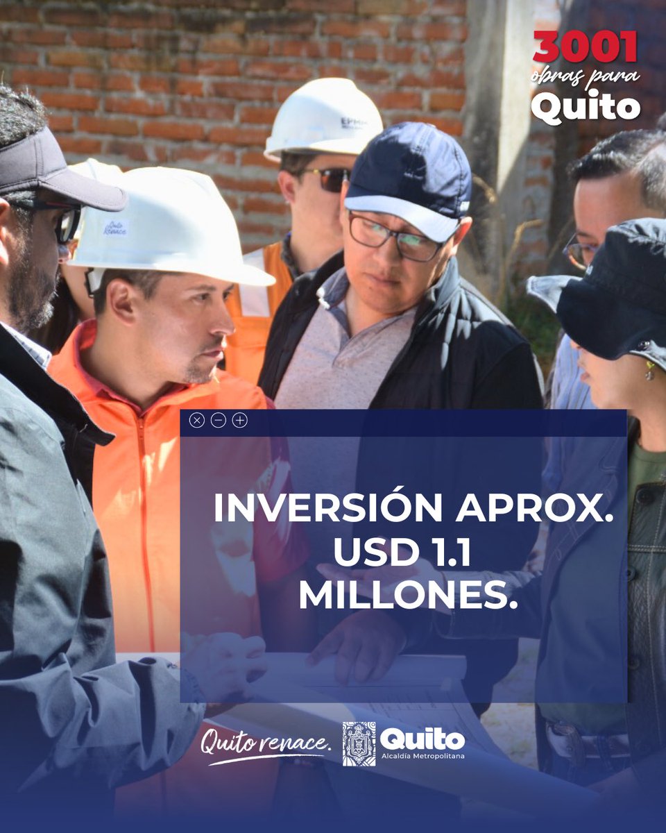 zona_loschillos's tweet photo. ✅ #ObrasLosChillos | Rehabilitamos  del Parque Metropolitano El Tingo 🎉.
43.390 m² que pronto volverá a llenarse de vida, deporte y recreación para miles de familias de Los Chillos.

🔴inversión de $1.1 millones Aprox.

💚 ¡La ruralidad florece con obras!

#QuitoRenace https://t.co/JLqP1bfzEH