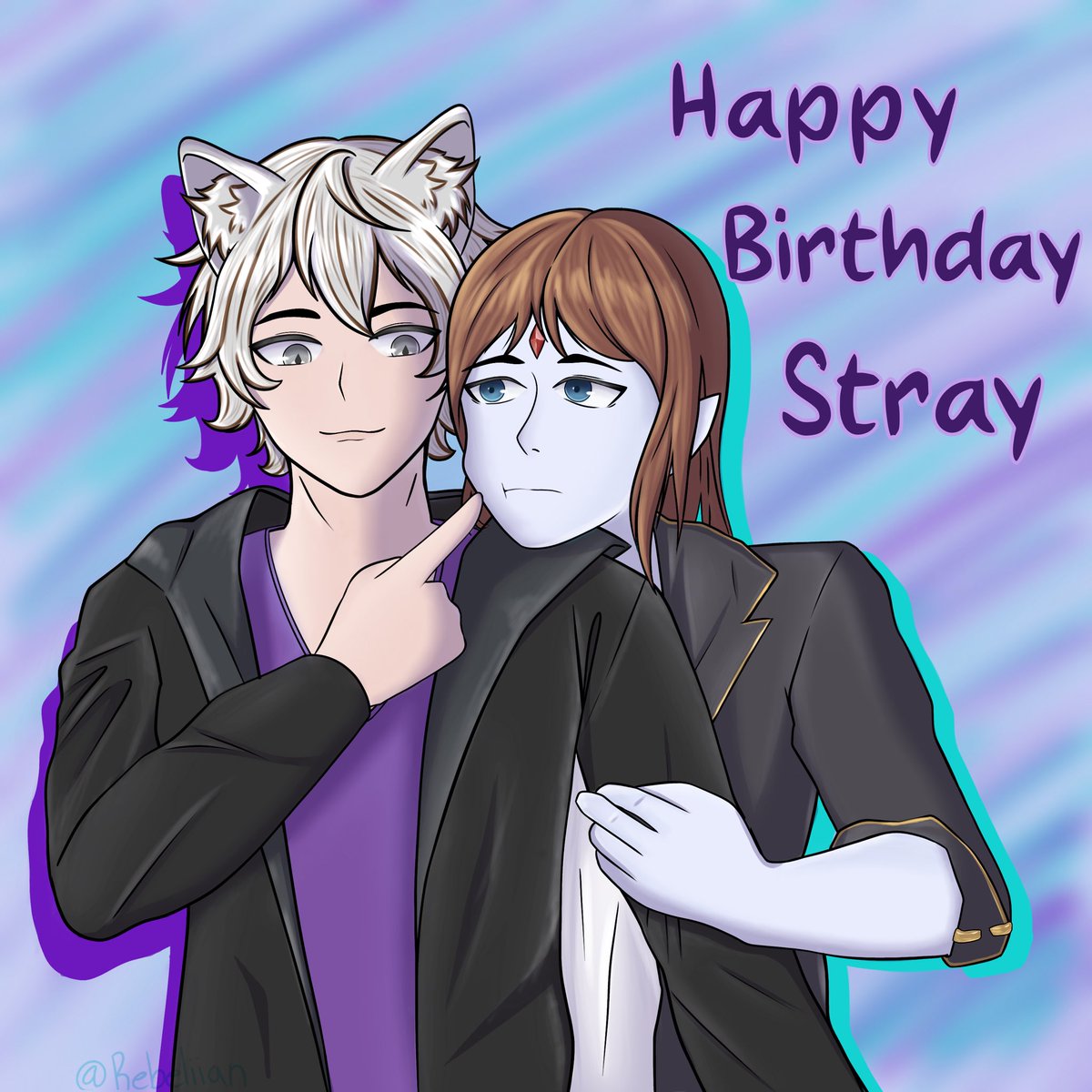 Happy (belated) birthday to one of the most amazing people <a href="/Strainore_/">Strainore</a> love you goob

🎨: <a href="/Rebeliian/">Rebeliian 🖤🍃</a>
