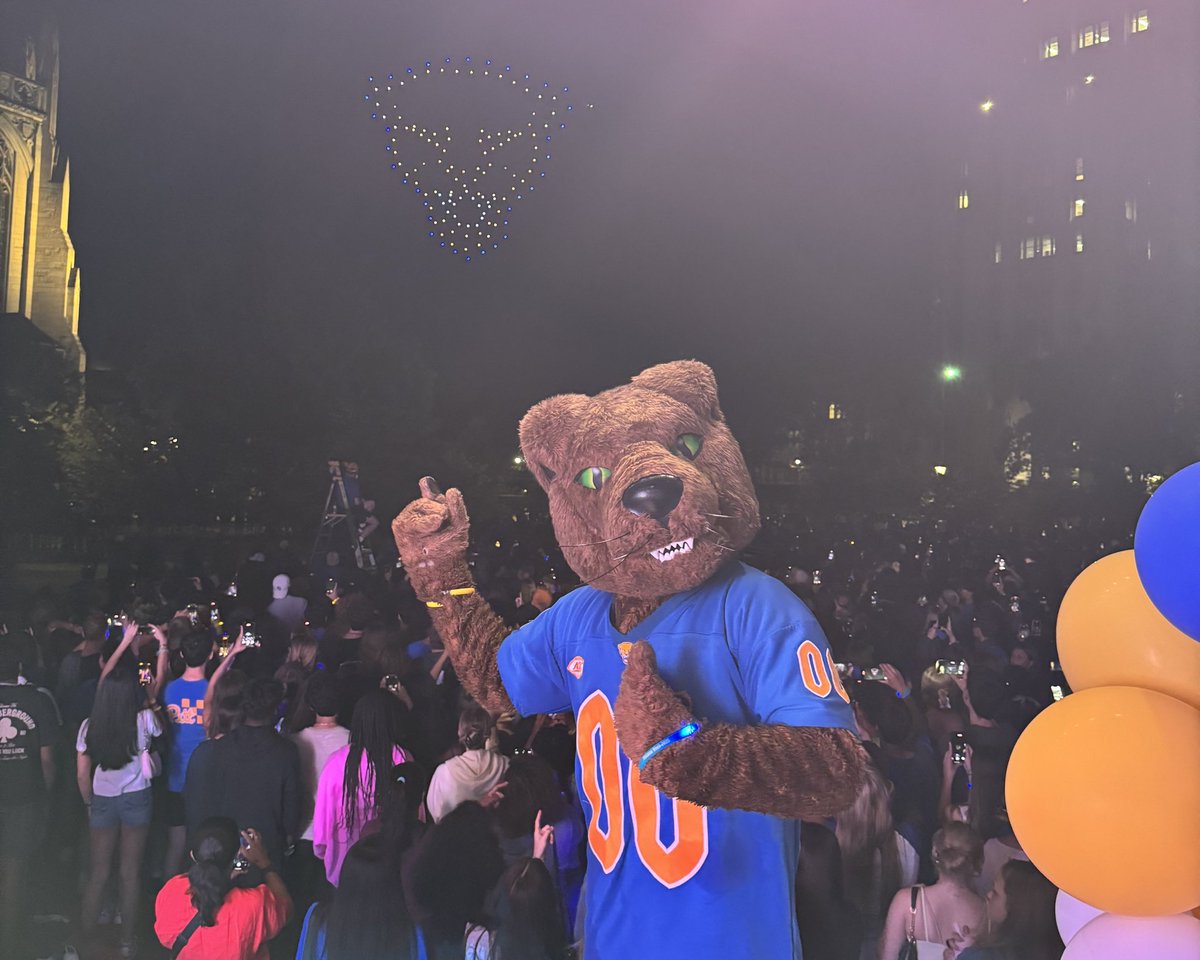 ROCthePanther's tweet photo. welcome week dump 😸💙💛 https://t.co/01AGGBfxl0