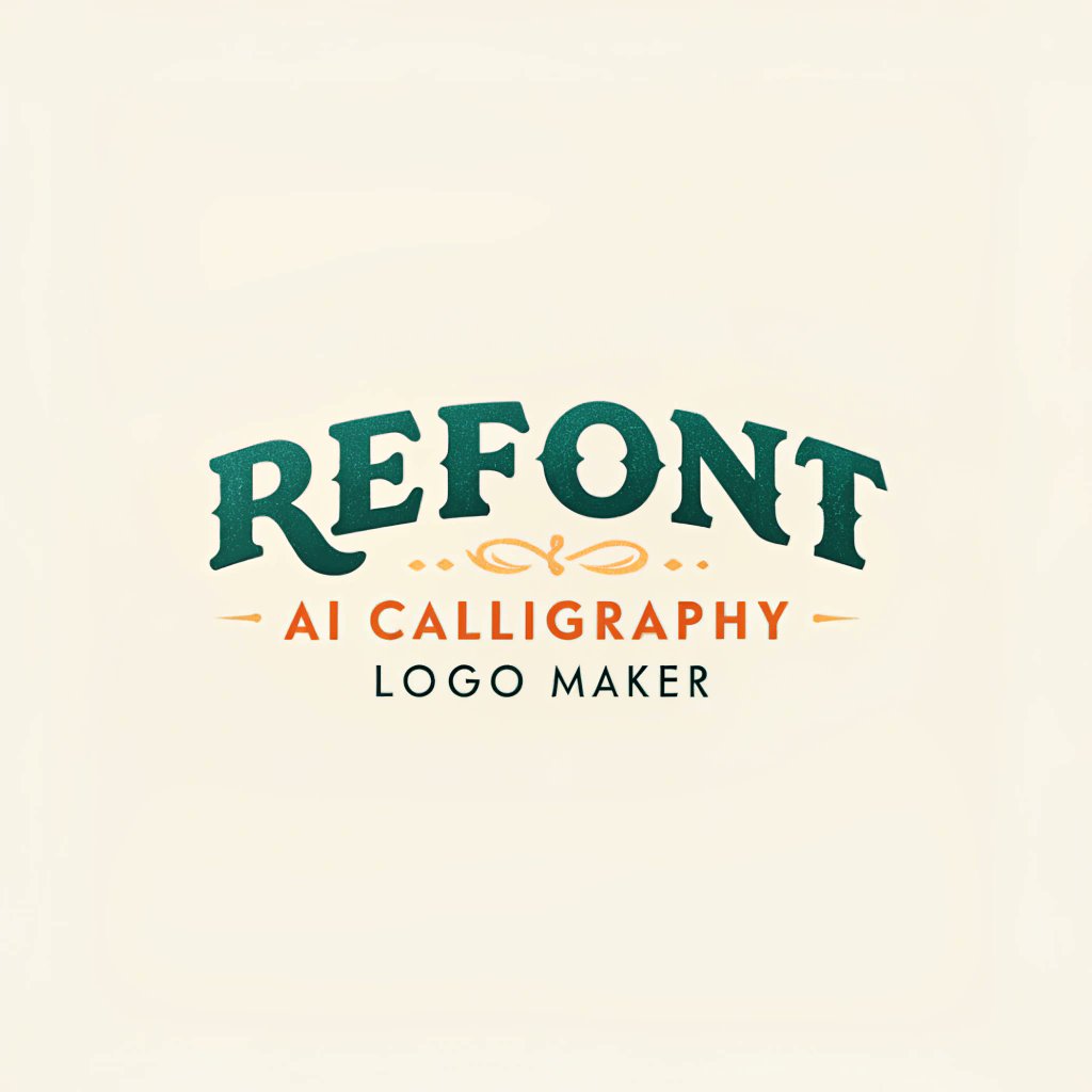 Refont_official's tweet photo. We’re launching AI Calligraphy Logo Maker this week! ✨
Turn words into timeless calligraphy-style logos.
For branding, creatives, and anyone who loves design.
👉 Stay tuned & be the first to try it out on https://t.co/KpZ0a7w63U
#Refont #AICalligraphy #LogoMaker #Typography https://t.co/UsYhsQi7mz