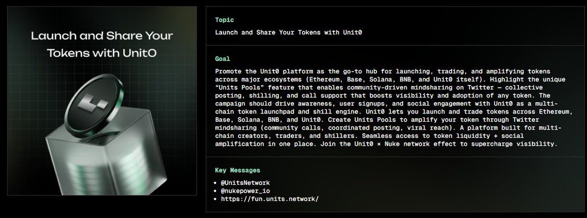 Rafi (Ø,G) ⌘ (@miaooooo124) on Twitter photo Decentralized Intelligence in Motion
<a href="/UnitsNetwork/">Units.Network</a> is more than a launchpad...
it’s a living coordination layer where AI and community sync in real time.
Inside the dashboard, you’ll find:
- Collective pools of strategy and signal
- Incentives for sharing ideas and calls
- A Decentralized Intelligence in Motion
<a href="/UnitsNetwork/">Units.Network</a> is more than a launchpad...
it’s a living coordination layer where AI and community sync in real time.
Inside the dashboard, you’ll find:
- Collective pools of strategy and signal
- Incentives for sharing ideas and calls
- A