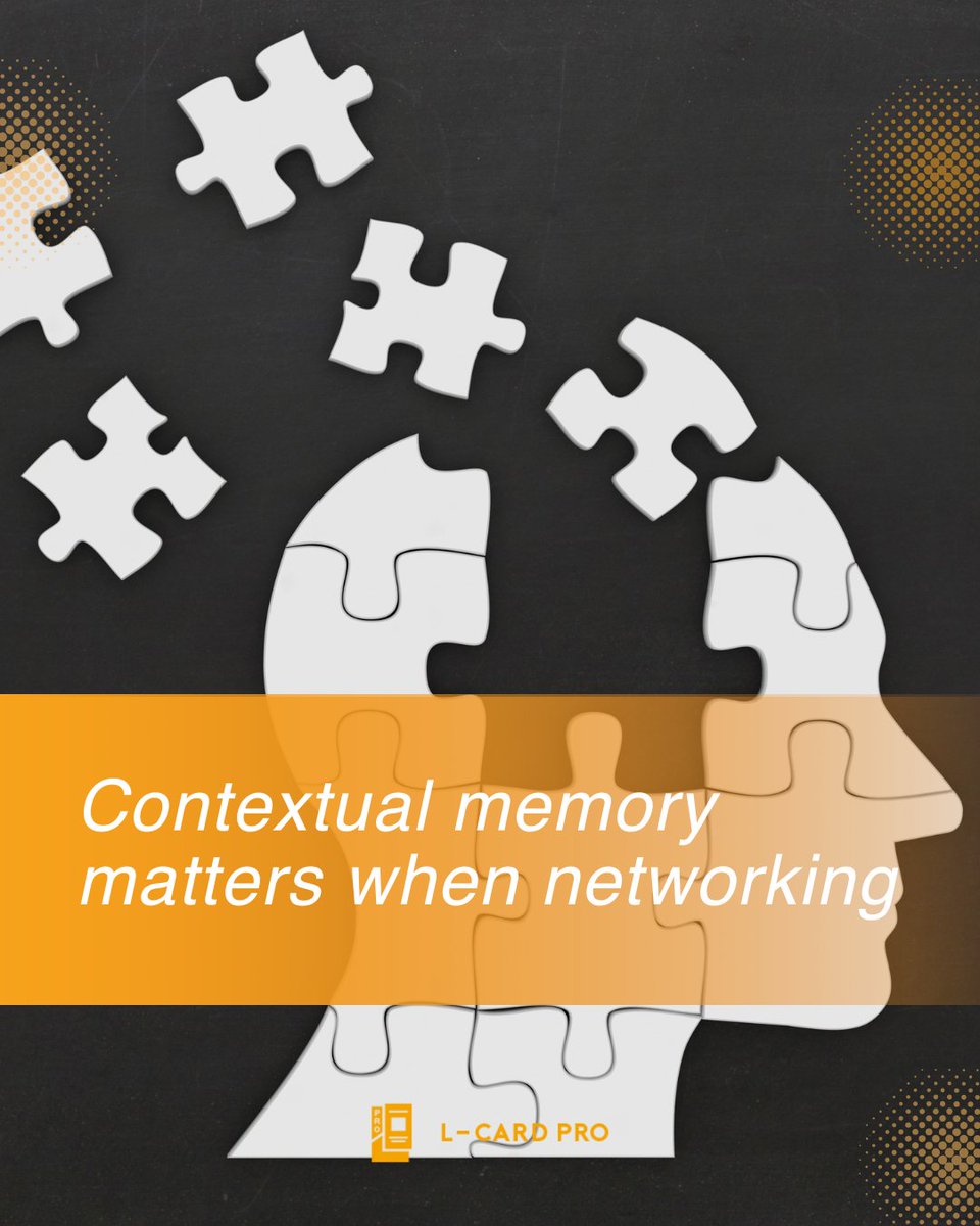 LCardApp's tweet image. – Tag your new contacts by event
– Add a quick note (what stood out?)
– Group them by location, vertical, or relevance
📇 L-Card make this easy. No more “remind me where we met”!
#networking #networkingtips #networkingtools