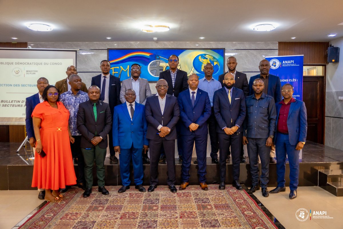 Atelier de validation du Bulletin des Secteurs Productifs : un tournant stratégique pour la RDC

Du 20 au 22 août 2025, le Ministère du Plan et l’ANAPI réunissent experts, partenaires et institutions à la salle ARCHE des Sœurs Franciscaines (Gombe), pour valider le premier