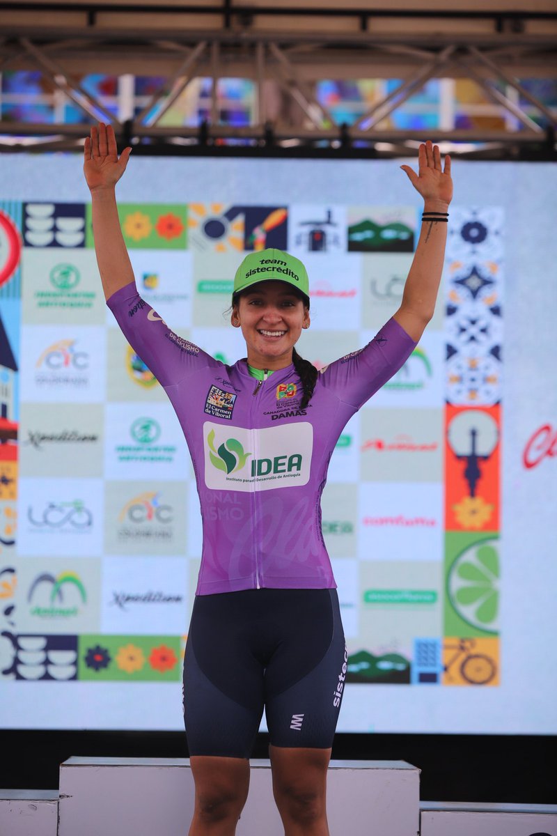 #StefaniaSánchez se quedó con la victoria en el circuito de la segunda etapa se la Clásica del Carmen de Viboral