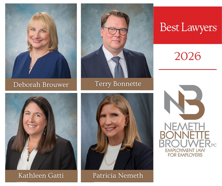 Repeat performance! The firm is pleased to announce our continuing <a href="/BestLawyers/">Best Lawyers</a> attorneys! Read the press release for details on their awarded practice areas here: nemethlawpc.com/newsroom/news/… #employmentlaw #defenselitigation #laborandemployment #laborandemploymentlitigation