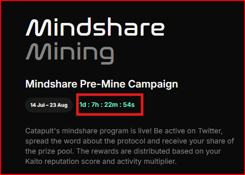 Last 2 days remaining and still 14000$ pending!

just make some content and be eligible to get an invitation private beta launchpad of <a href="/letsCatapult/">Catapult</a> mindshare mining project.