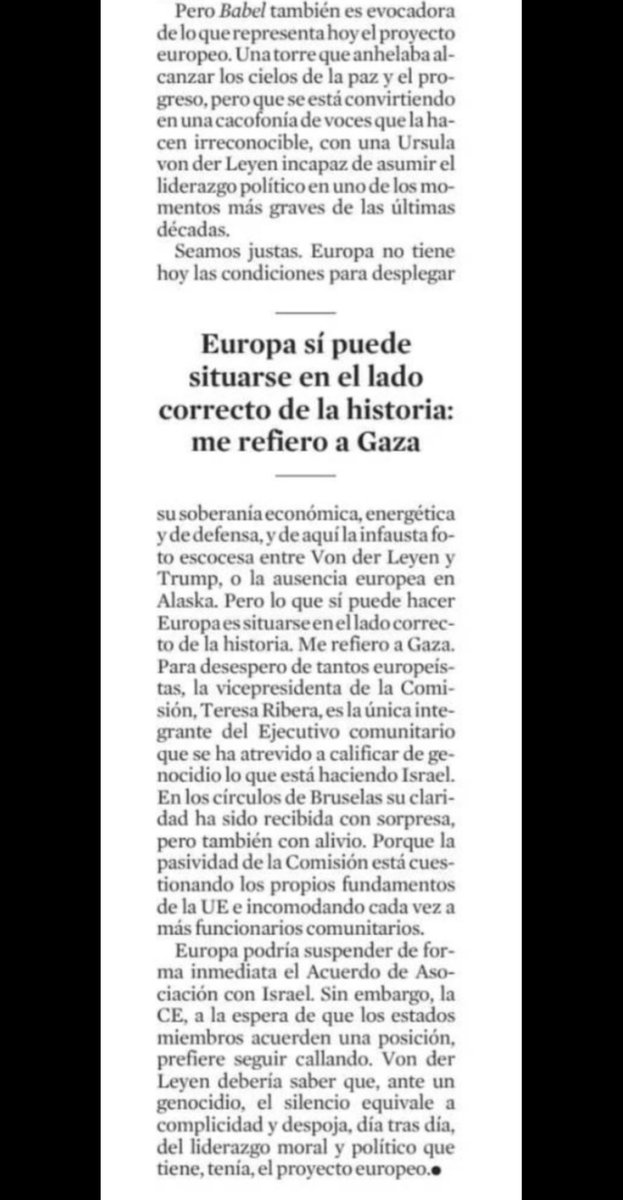 Joan Maria Piqué (@joanmariapique) on Twitter photo Mar Jiménez, comissionada d’Afers Europeus de <a href="/bcn_ajuntament/">Ajuntament de Barcelona</a> (i ex companya al govern de CiU) escriu a La Vanguardia que Europa “pot situar-se en el costat correcte de la història” amb Gaza, i acusa Israel de “genocidi”. És un error greu i una simplificació perillosa. Explico Mar Jiménez, comissionada d’Afers Europeus de <a href="/bcn_ajuntament/">Ajuntament de Barcelona</a> (i ex companya al govern de CiU) escriu a La Vanguardia que Europa “pot situar-se en el costat correcte de la història” amb Gaza, i acusa Israel de “genocidi”. És un error greu i una simplificació perillosa. Explico