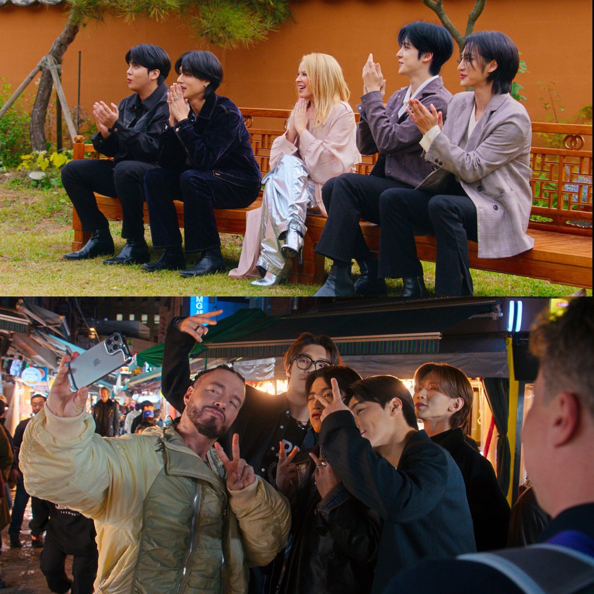 1024updates's tweet photo. KPOPPED executive producer Moira Ross explained how artist pairings were decided for the show, saying J Balvin and ATEEZ had a history from Coachella, and a friendship, while Kylie Minogue is a huge fan of ATEEZ

#ATEEZ #에이티즈 @ATEEZofficial https://t.co/4P6X6CefEq