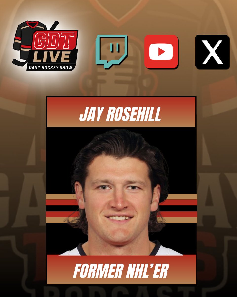 Gameday Tarps Podcast (@gamedaytarps) on Twitter photo 🚨TODAY ON GDT LIVE🚨
2:10 ET - Former NHL fighter <a href="/Jay_D_Rosehill/">Jay Rosehill</a> joins the show 🥊 <a href="/TLNdc/">TheLeafsNation</a> 🚨TODAY ON GDT LIVE🚨
2:10 ET - Former NHL fighter <a href="/Jay_D_Rosehill/">Jay Rosehill</a> joins the show 🥊 <a href="/TLNdc/">TheLeafsNation</a>