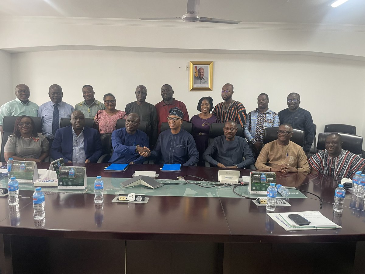 puwutuc's tweet photo. PUWU signs Collective Agreements with the Management of Ghana Water Ltd  (GWL) at the GWL Head Office for 2025 and 2026 fiscal years. https://t.co/ZO8BOEIsfD