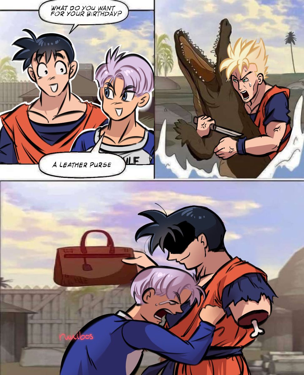 ruuibos's tweet photo. the real reason why future gohan lost his arm https://t.co/kJ56B4KJcq
