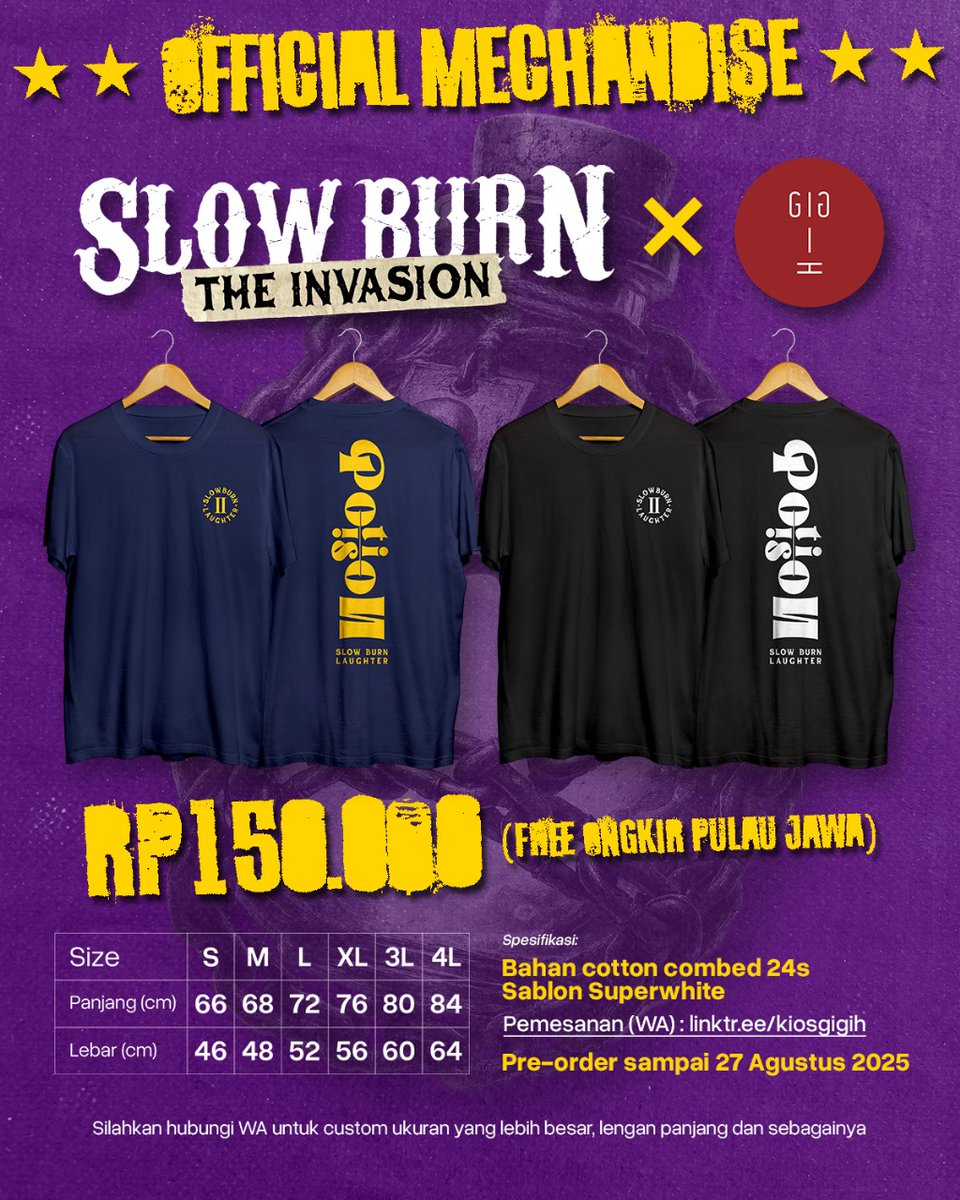 Abraham Tino (@abraham_ts) on Twitter photo mari yang nyari opsi warna gelap! segerakan saja untuk memesan biar cepet dibikin.
untuk ukuran over xxxl <a href="/kiosgigih/">π€π’π¨π¬ π π’π π’π‘</a> siap membantu. termasuk kalo mau lengan panjang atau pola ukuran perempuan, serba bisa pokoknya.
kontak ada di poster ya! mari yang nyari opsi warna gelap! segerakan saja untuk memesan biar cepet dibikin.
untuk ukuran over xxxl <a href="/kiosgigih/">π€π’π¨π¬ π π’π π’π‘</a> siap membantu. termasuk kalo mau lengan panjang atau pola ukuran perempuan, serba bisa pokoknya.
kontak ada di poster ya!