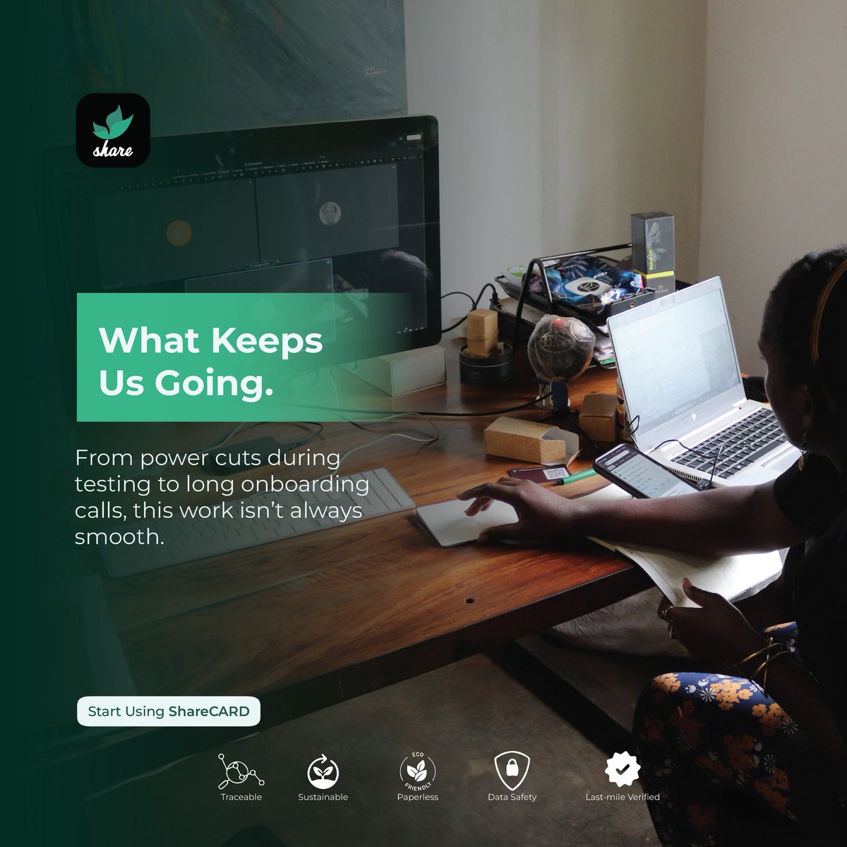 sharecard_app's tweet photo. Drop a ❤️ if you believe in building for good.
#ImpactWork #WhyWeBuild #SharedPurpose https://t.co/fV9SbnWRn9