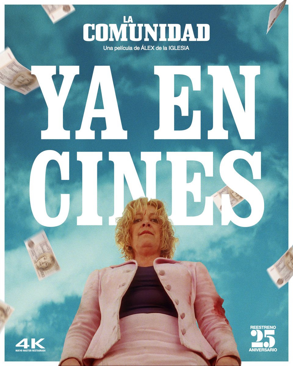 💥 ¡Atención, vecinos! 💥
#LaComunidad, de <a href="/alexdelaIglesia/">De la Iglesia</a>, vuelve a 118 salas de toda España. 🎬

No te pierdas esta oportunidad única de revivir uno de los títulos más icónicos del cine español en pantalla grande. 
avalon.me/peliculas/la-c…