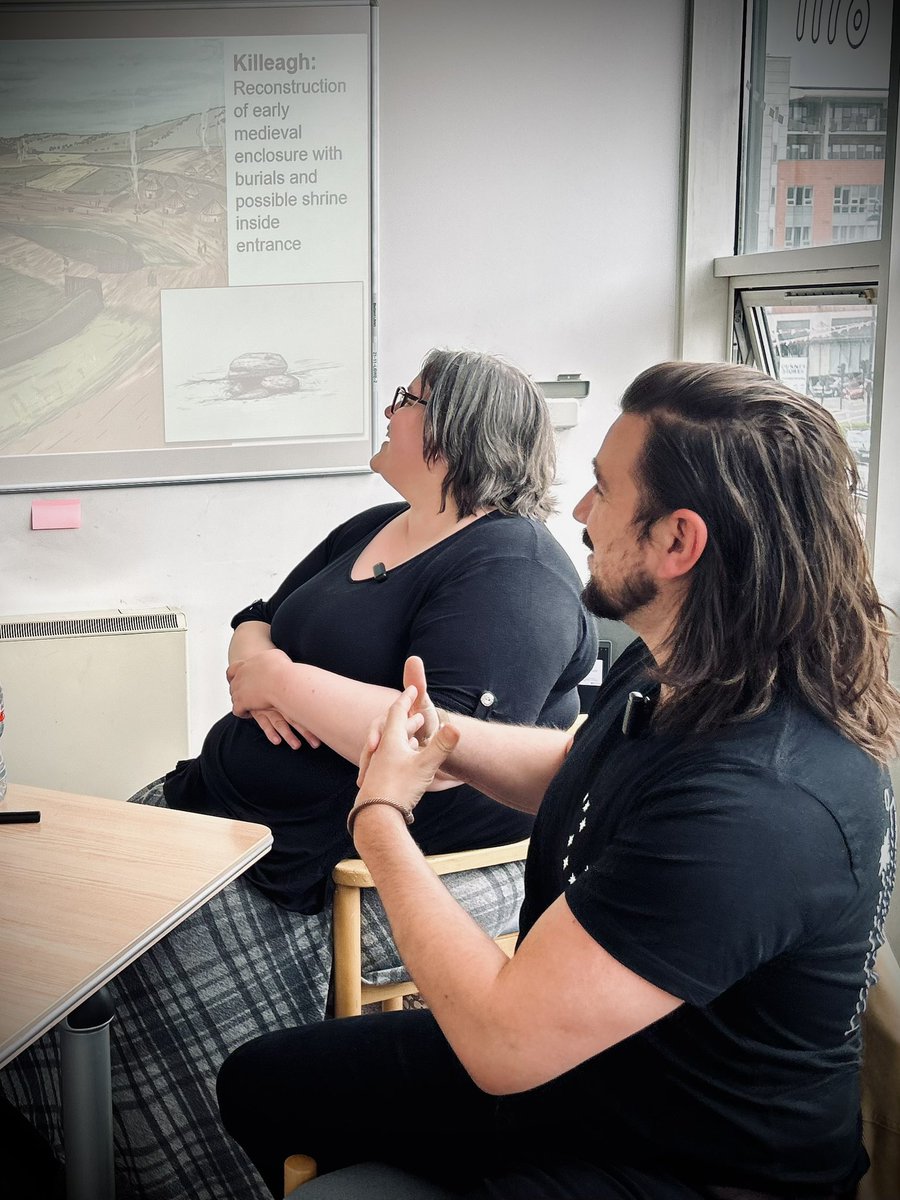 rubiconarchaeo's tweet photo. Big thanks to our team &amp; everyone who joined us for #HeritageWeek! 🎉

🖼️ Hannah Sims &amp; John Flynn spoke on graphics in archaeology).
🚧 Bruce Sutton’s Killaloe bypass talk was so popular the hotel ran out of chairs!
📚 Exhibition all week at Blackpool Library. https://t.co/wOoAKAOCLd