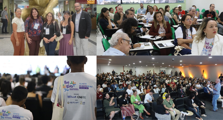 ⚖️Justiça Eleitoral do Tocantins participa do II Encontro Nacional PopRuaJud. Evento no Maranhão contou com oficinas, lançamento de protocolo e debates sobre a política de atenção a pessoas em situação de rua.

➡️: u.tre-to.jus.br/S5g0l