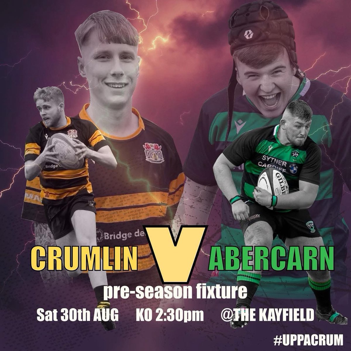 Saturday 30th August 
Crumlin v Abercarn