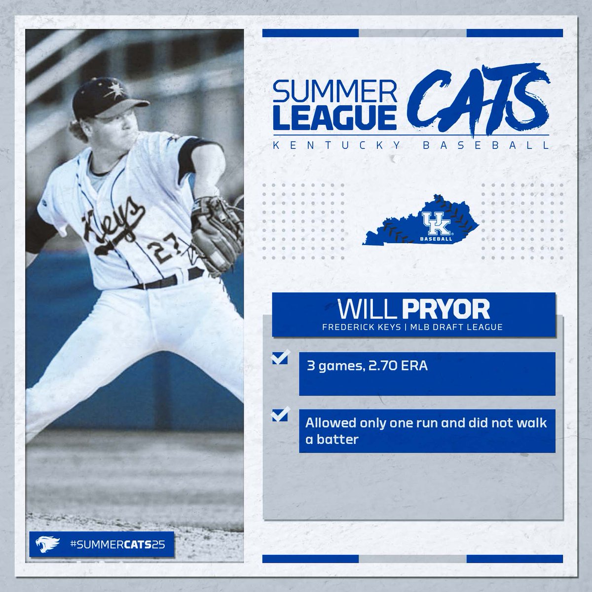 Will Pryor (<a href="/Will_Pry/">Will Pryor</a>) kept it finely tuned this summer.

#SummerCats25