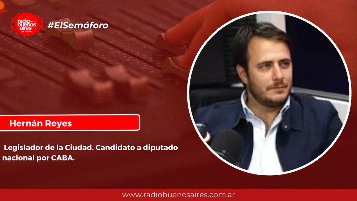 RBA1350am's tweet photo. 🔴 [AHORA] En #ElSemaforo
"Este gobierno cree en la mano invisible del ajuste sin discutir presupuesto y prioridades"

👤 Hernán Reyes - legislador por la Ciudad. Candidato a diputado nacional por CABA https://t.co/04hwqy8z0B