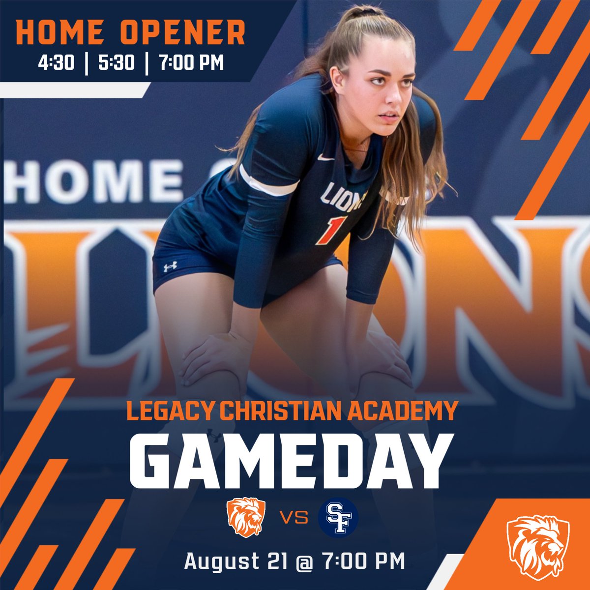 LCA_VB's tweet image. ‼️HOME OPENER‼️ COME CHEER US ON TONIGHT VS ST.FRANCIS!

⏱️: 4:30┃5:30┃7:00
📍: THE DEN

# lcaroars