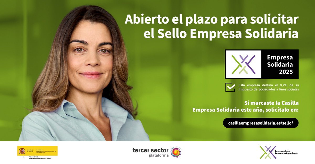CasillaEmpresa's tweet photo. 📌 Si eres una asesoría y marcaste la #CasillaEmpresaSolidaria en el #ImpuestoDeSociedades de tus clientes, ya puedes solicitar el Sello Empresa Solidaria de forma conjunta.

Reconoce su compromiso ¡y el tuyo!👉https://t.co/31KKJHkO6t

#SelloEmpresaSolidaria #EsXti https://t.co/W8J6am4zfd