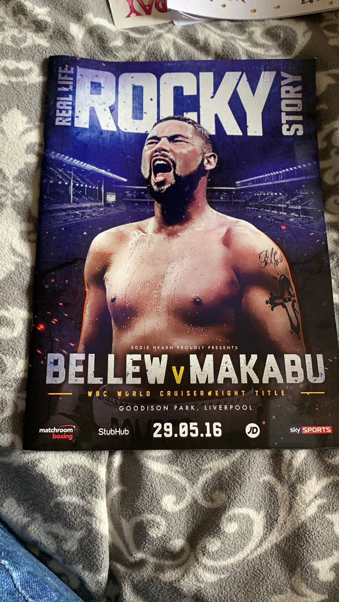 stokiemummyJ's tweet photo. @TonyBellew moving house,  having clear out, not sure what to do with this? Programme https://t.co/R2CKUEgexG