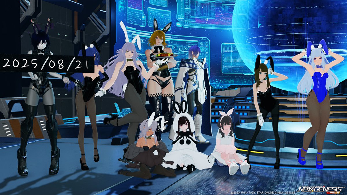 バニー姿で指令室に突撃してクロフォードを怖がらせましょう！
＃PSO2NGS