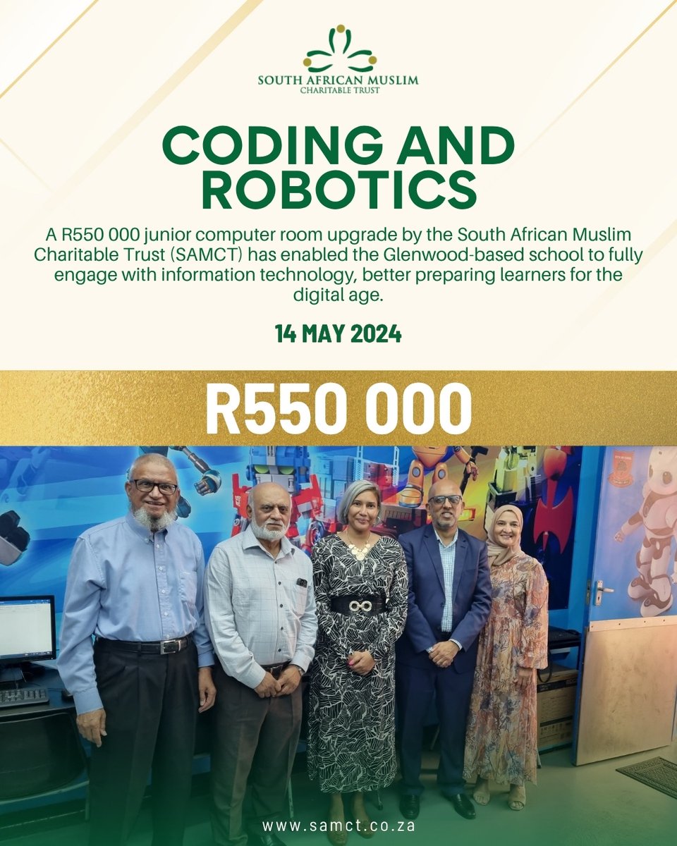 Opening doors to a digital future.
Our R550 000 donation has introduced coding and robotics to the special needs learners at Durban’s Open Air School, giving them tools to thrive in a tech-driven world.

samct.co.za