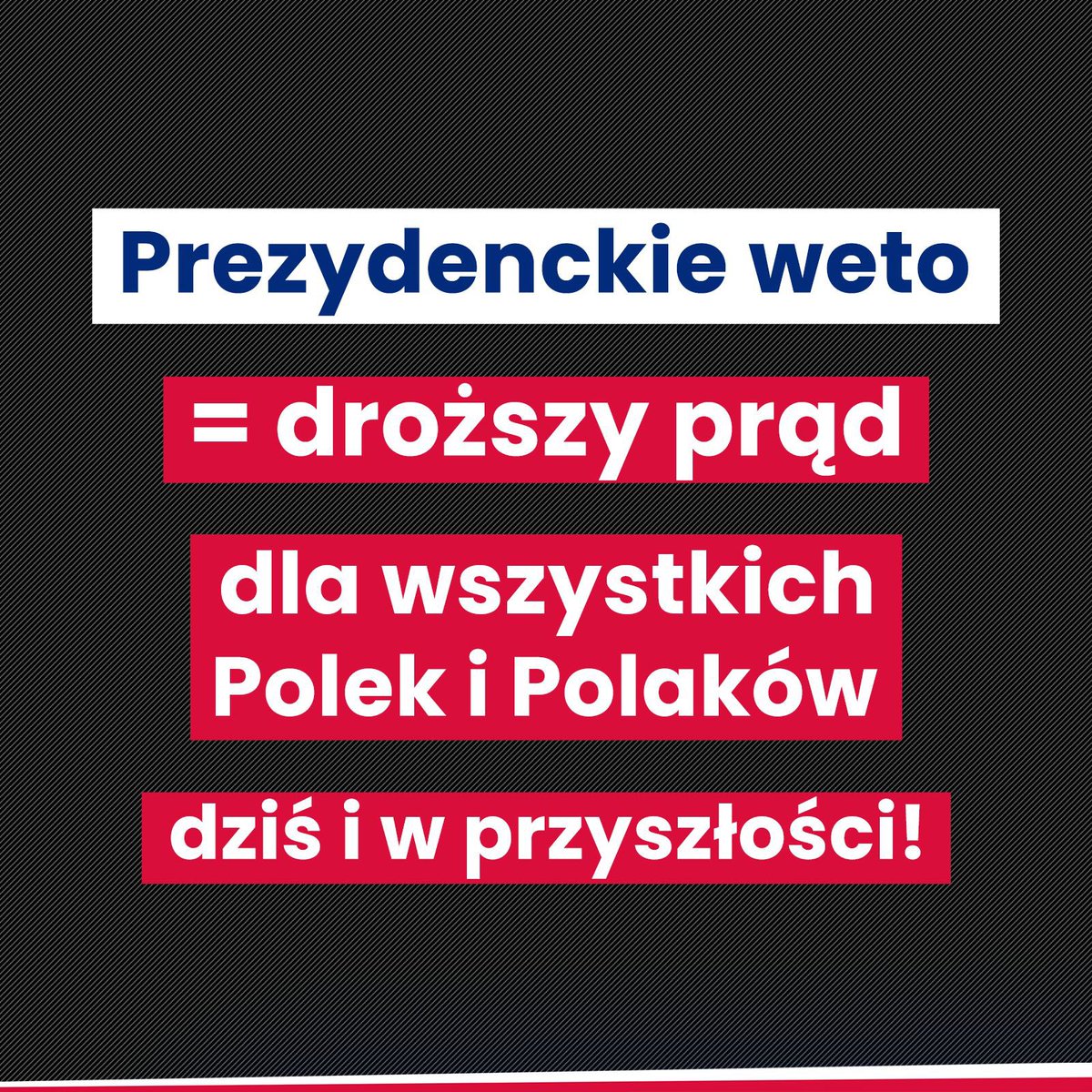 ⚫️ Każda polska rodzina odczuje skutki weta prezydenta. 

#KosztowneWeto