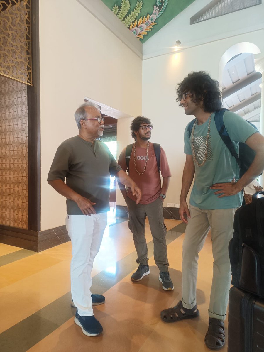 ShowhouseIndia's tweet photo. Taufiq Qureshi & friends have arrived, ready to bring the magic of music to #MalharAndTheSea!
Get ready for an unforgettable experience with some of the finest in the industry.
#ITCGoa #Goa2025 #Musication #ShowHouseOriginal #TaufiqQureshi #malharandthesea https://t.co/VsVvYK1Ctm