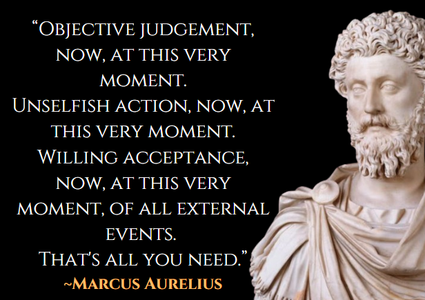 Michael McGill π (@mcgillmd921) on Twitter photo Stoic Thought of the Day
The Stoic formula for a great day:
β’ Be objective about what happens to you.
β’ Be unselfish in your actions and help others.
β’ Accept whatever fate sends your way.
If you do these three things, you'll have a successful day.
No matter what happens. Stoic Thought of the Day
The Stoic formula for a great day:
β’ Be objective about what happens to you.
β’ Be unselfish in your actions and help others.
β’ Accept whatever fate sends your way.
If you do these three things, you'll have a successful day.
No matter what happens.