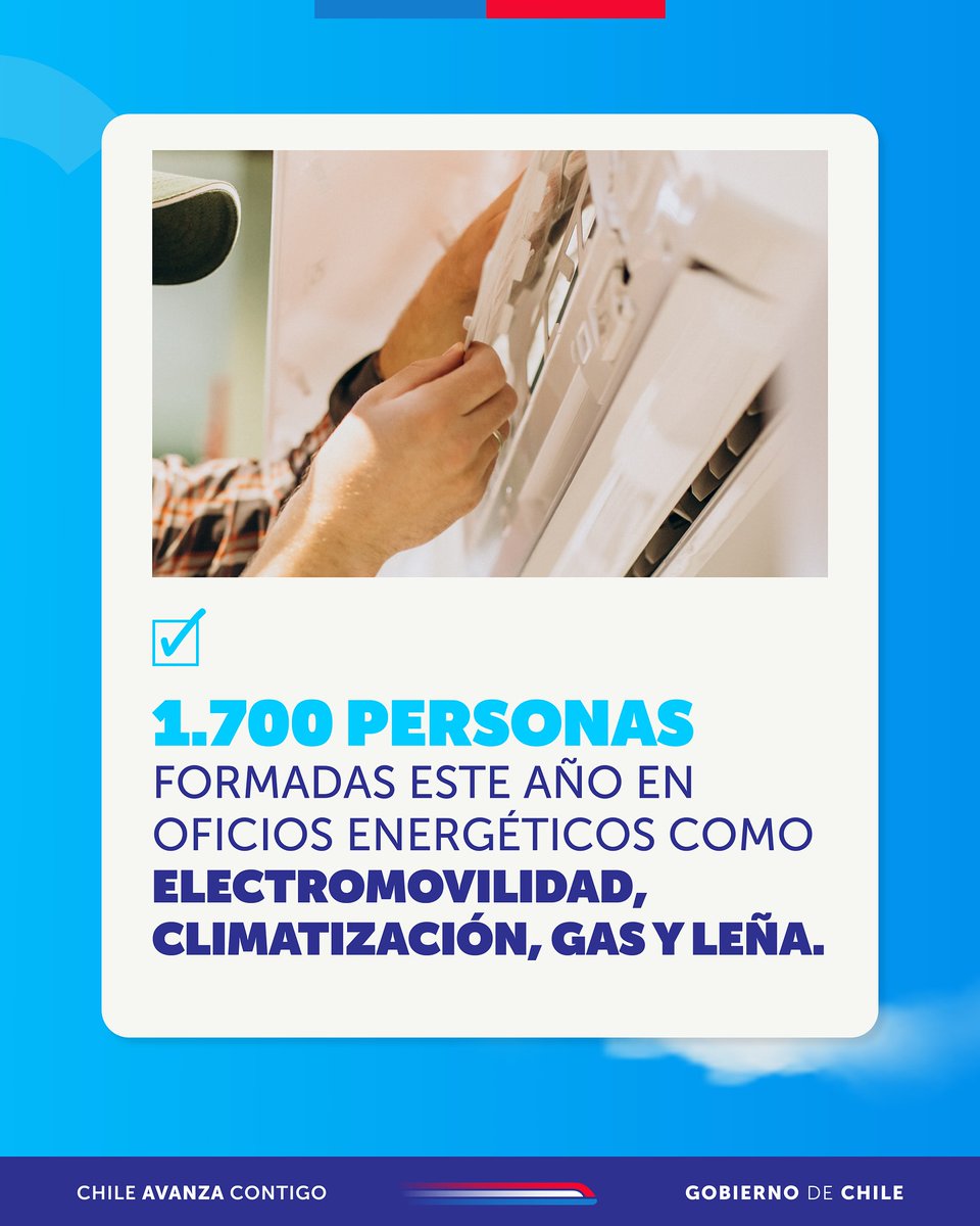 EnergiaBiobio's tweet photo. El talento chileno es clave para avanzar hacia una energía más justa, limpia y sostenible.✅

Desde el @minenergia hemos impulsado la formación de nuevos profesionales para potenciar la empleabilidad y preparar al sector energético frente a los desafíos del futuro.👏⚡️ https://t.co/tQ9hsmX6Xg
