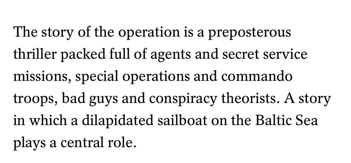 Han detenido a un ucraniano en Italia acusado de volar el gasoducto Nordstream en 2022.

Hace unos meses, los compañeros de Der Spiegel publicaron una investigación que señala también a Ucrania.

El reportaje es una pasada.
Pura novela de espías. spiegel.de/international/…