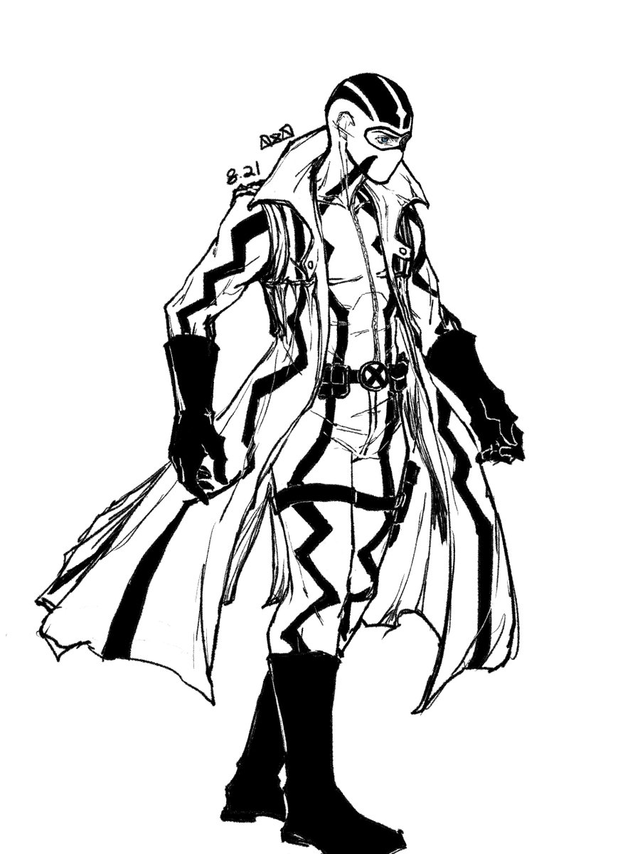 Striller93's tweet photo. sketch practice
and have reference
and love the uniform from uncanny x-men(2017) #16 (´-ω-`)
#fantomex https://t.co/DVTGDECLV2