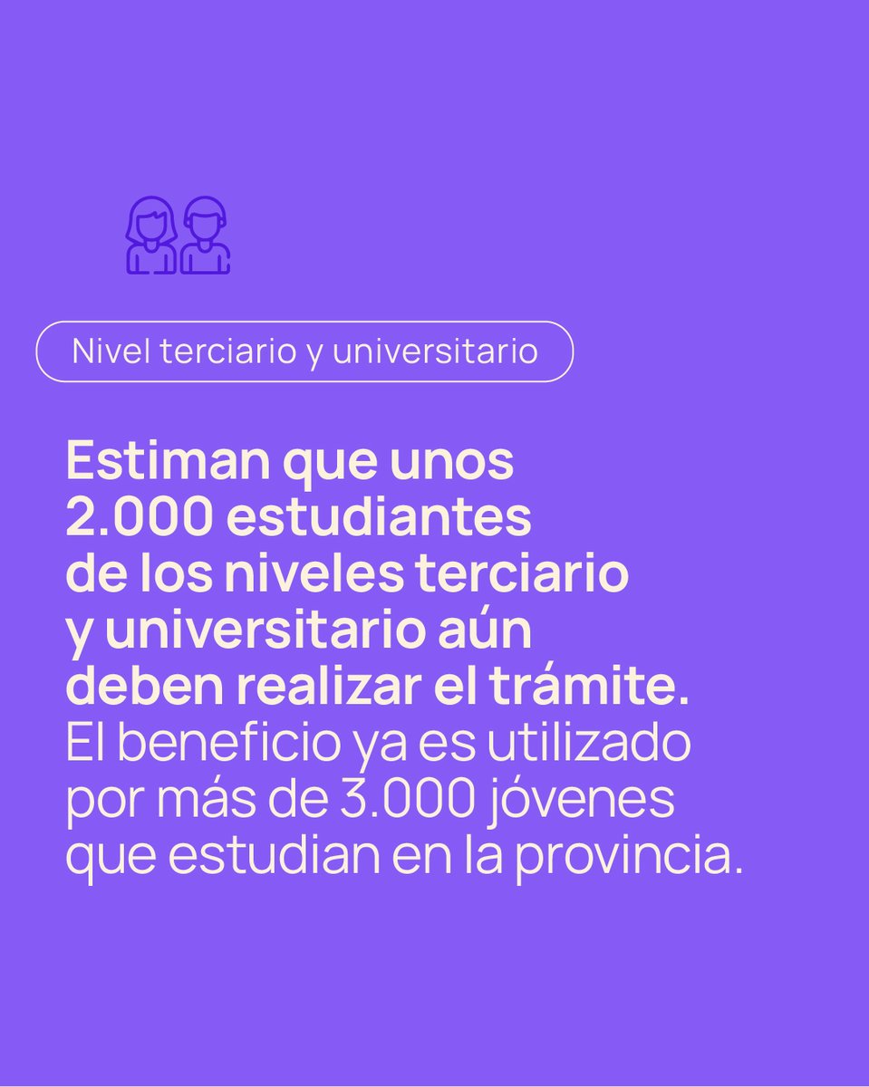 📢 Hasta el 31 de agosto hay tiempo para revalidar el Boleto Estudiantil Neuquino Gratuito. Más de 2.000 estudiantes aún deben realizar el trámite para mantener el beneficio. 🎓🚌

Lee la nota completa en neuqueninforma.gob.ar