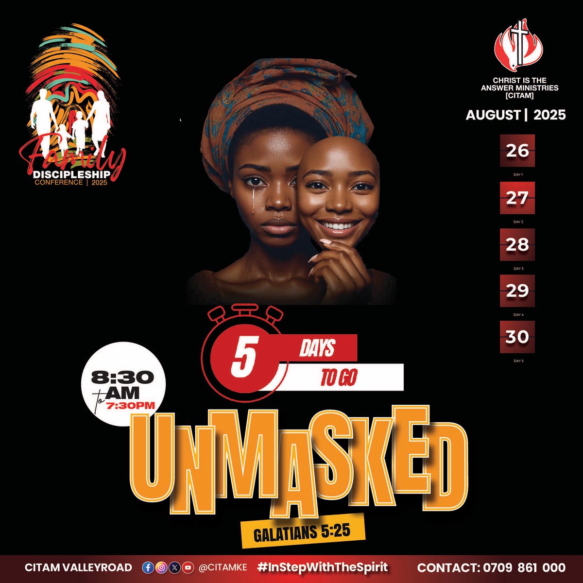 5 DAYS TO GO‼️

Get ready🥳🥳

#unmasked #fdc #instepwiththespirit