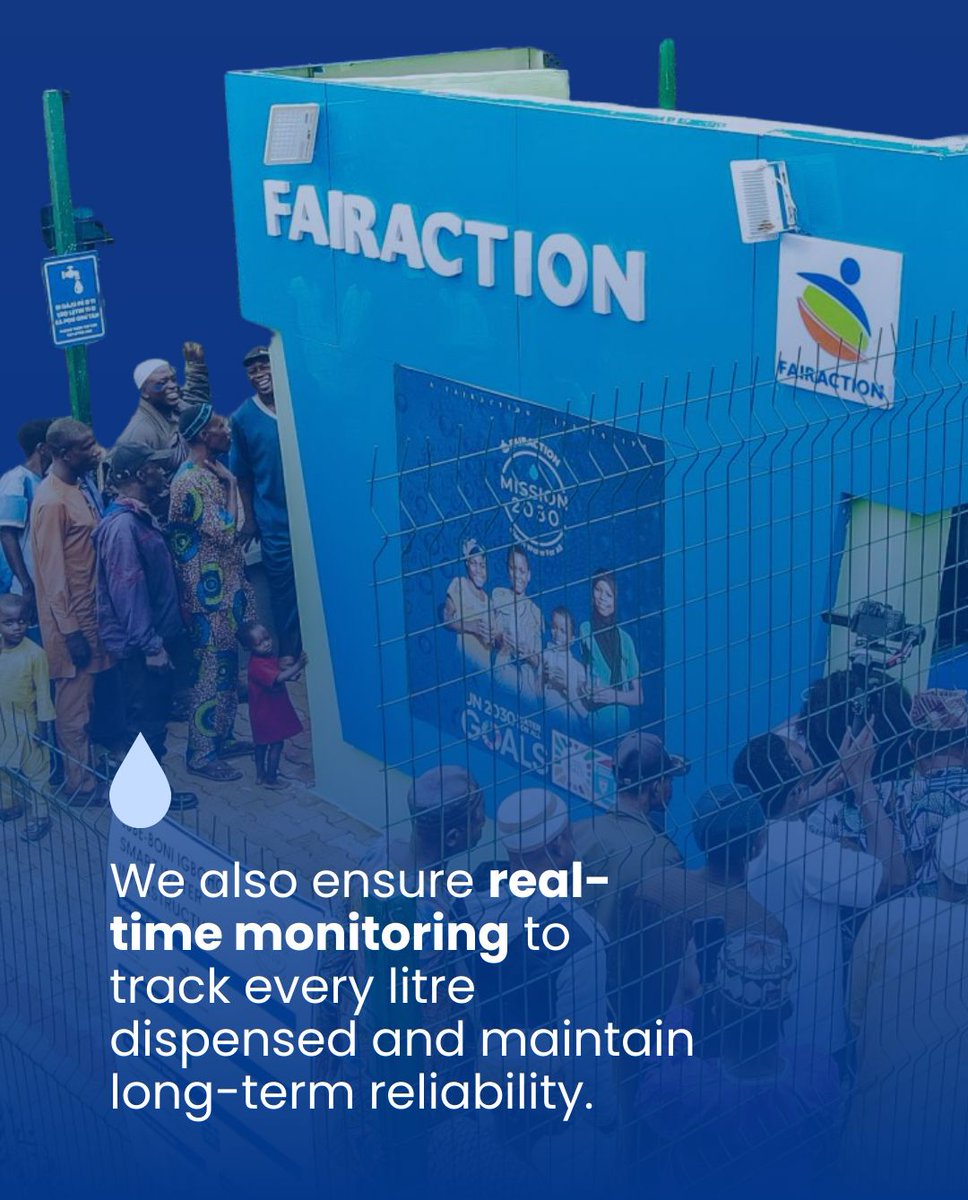👏 We proudly unveiled our Smart Water Project in Lube Booni! For the first time, this community now has safe, accessible &amp; reliable water through our smart kiosk.

💧 Join us in creating lasting change: fairaction.ngo

#FairAction #WaterIsLife #CleanWater #WaterForAll
