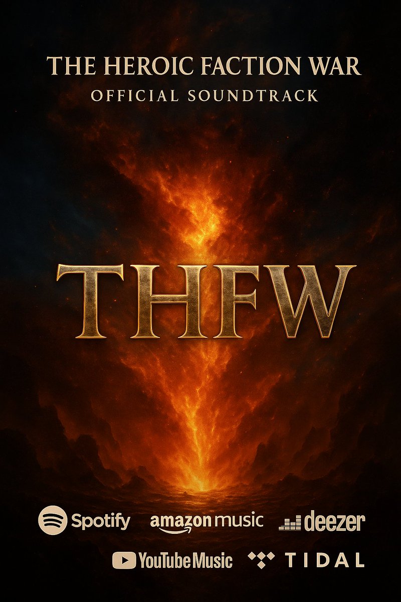 SlyverHQ's tweet photo. Happy Thursday X and Web3 !
๐ฅ The official The Heroic Faction War Soundtrack is here!
Now available on all major streaming platforms ๐ถโก
A like โค๏ธ, a share ๐, or just listening ๐ง would mean the world and help spread the word ๐
#THFW #indiemusic
๐link in comment below ๐ https://t.co/OgpZrIqu9y
