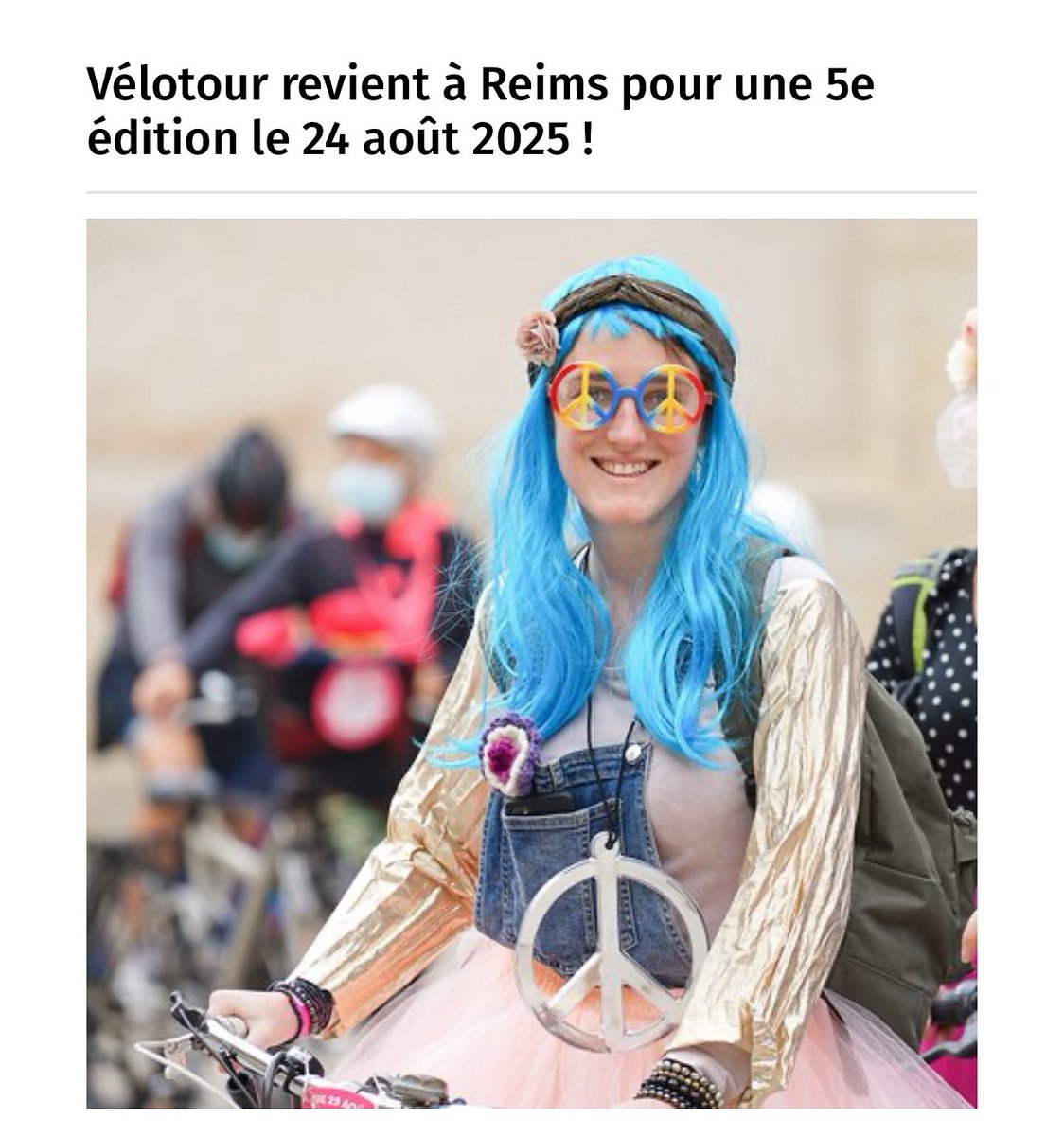 Nous serons sur le #velotour à #reims 
Pensez à faire un tour sur notre compte 

helloasso.com/associations/l…