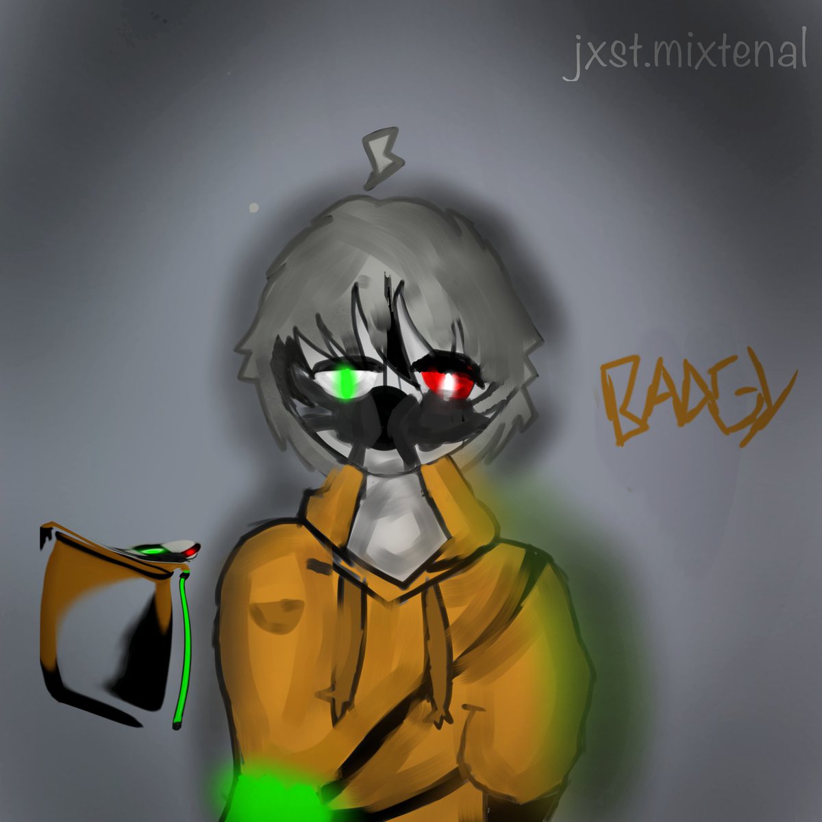 GhostManiaYT's tweet photo. i’m back on twitter after a year hehe
 anyways here’s some random @moonfallx art (made by meh)
 also for the ogs i‘m amoxi (here’s a badgy honorable mention)

#art #piggy https://t.co/kMXHg1OI97