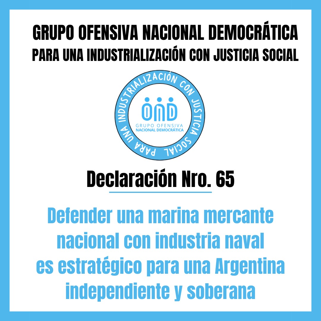 GOND1816's tweet photo. El DNU 340/2025 entrega nuestra Marina Mercante y destruye la Industria Naval
👉Declaración https://t.co/XaKL3BZaSa
❌ Flexibilización laboral
❌ Bandera de conveniencia
❌ Extranjerización de ríos y mares
🇦🇷 El Senado debe rechazarlo para defender soberanía y trabajo argentino https://t.co/lbWEq8M42N