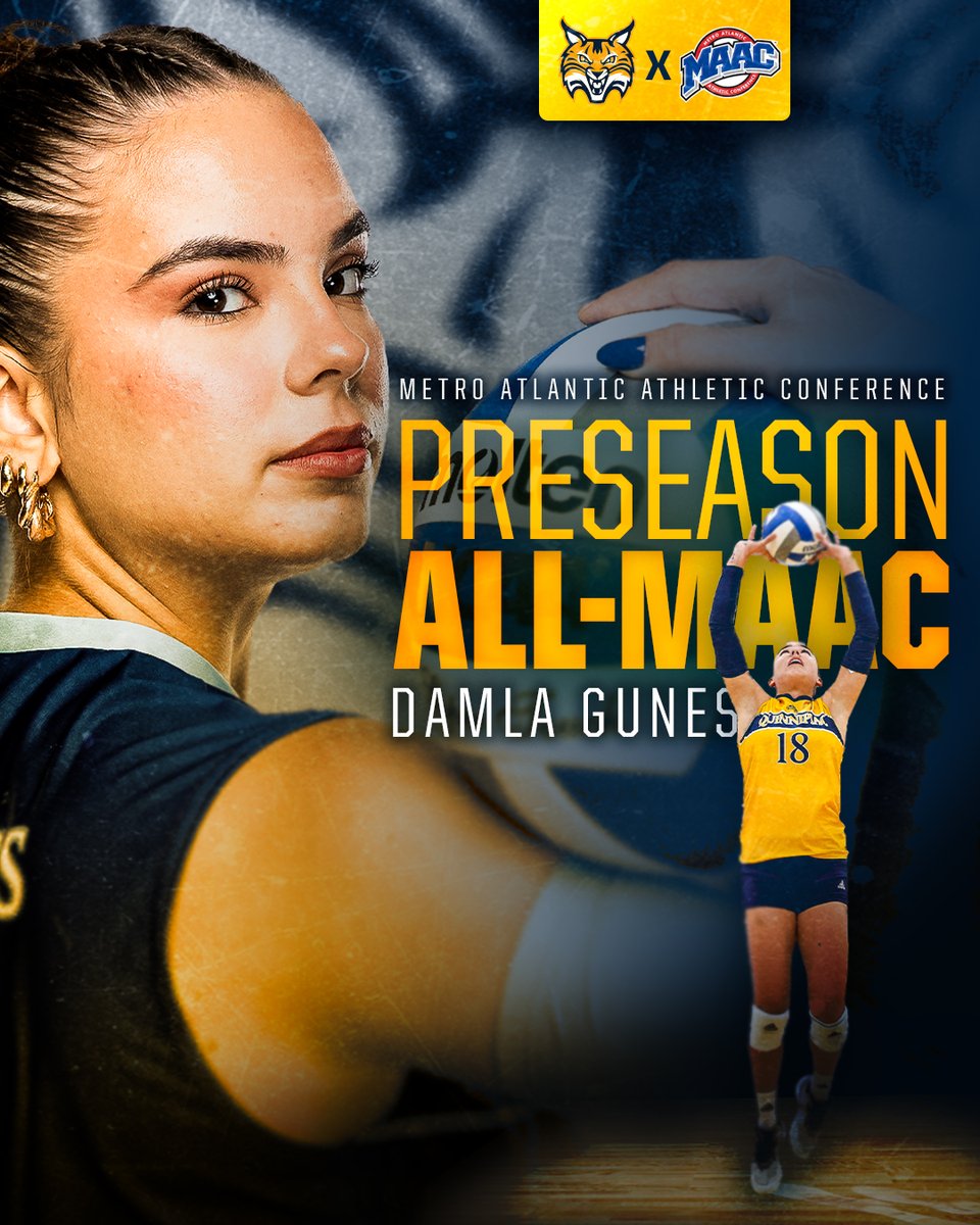 Quinnipiac Volleyball (@qu_wvb) on Twitter photo Preseason polls have been revealed! ๐
๐ Elena Giacomini was named the ๐๐ง๐๐จ๐๐๐จ๐ค๐ฃ ๐๐ก๐๐ฎ๐๐ง ๐ค๐ ๐ฉ๐๐ ๐๐๐๐ง.
๐ Elena Giacomini, Ginevra Giovagnoni, & Damla Gunes were named to the ๐๐ง๐๐จ๐๐๐จ๐ค๐ฃ ๐ผ๐ก๐ก-๐๐ผ๐ผ๐พ ๐๐๐๐ข
#ClawsOutQU #BobcatNation Preseason polls have been revealed! ๐
๐ Elena Giacomini was named the ๐๐ง๐๐จ๐๐๐จ๐ค๐ฃ ๐๐ก๐๐ฎ๐๐ง ๐ค๐ ๐ฉ๐๐ ๐๐๐๐ง.
๐ Elena Giacomini, Ginevra Giovagnoni, & Damla Gunes were named to the ๐๐ง๐๐จ๐๐๐จ๐ค๐ฃ ๐ผ๐ก๐ก-๐๐ผ๐ผ๐พ ๐๐๐๐ข
#ClawsOutQU #BobcatNation