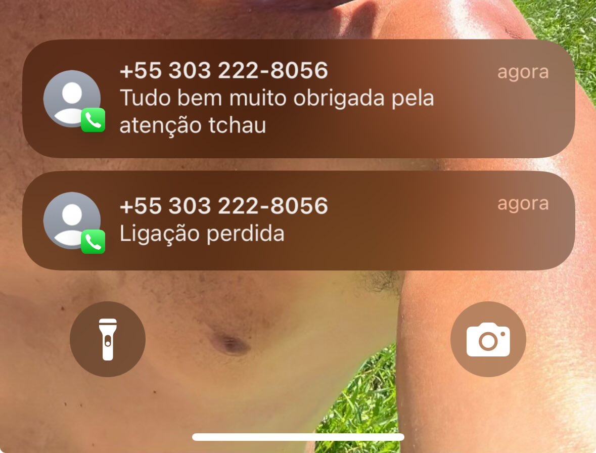não tô aguentando que agora tem transcrição da mensagem de voz deixada por essas ligações 303